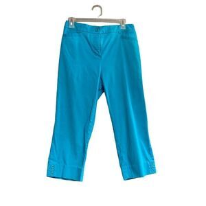COUNTERPARTS Women’s Cropped Blue Pants Size 6 Inseam 20”